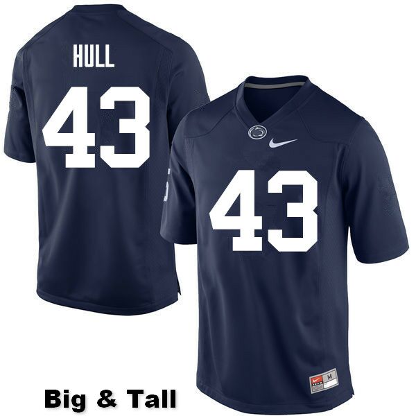 NCAA Nike Men's Penn State Nittany Lions Mike Hull #43 College Football Authentic Big & Tall Navy Stitched Jersey XJL4898JY